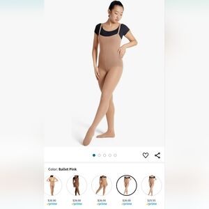 Capezio bodytights in ballet pink Sz L/XL